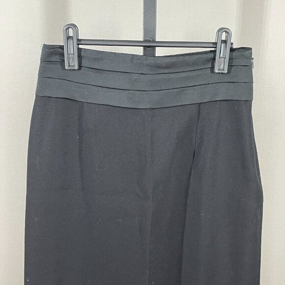 NEW Moschino Skirt Womens 8 black pencil straight designer classic - Picture 2 of 12